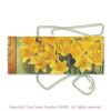 Three panel daffodil card design, elegant and special